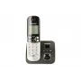 Panasonic KX-TG6821 DECT belaidis telefonas su atsakikliu, juodas