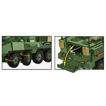 COBI Stryker M1126 ICV (1:35 mastelio) – Detalus karinės technikos modelio rinkinys