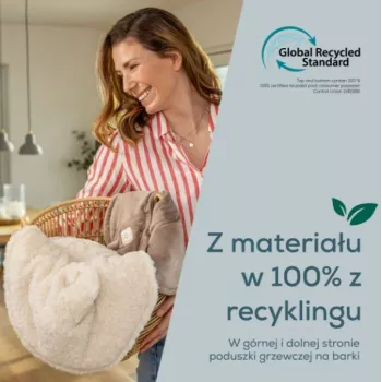 Beurer HK 165 Huggy Creme šildoma pagalvėlė - 3 šildymo režimai, skalbiame mašinoje, Beurer Safety System