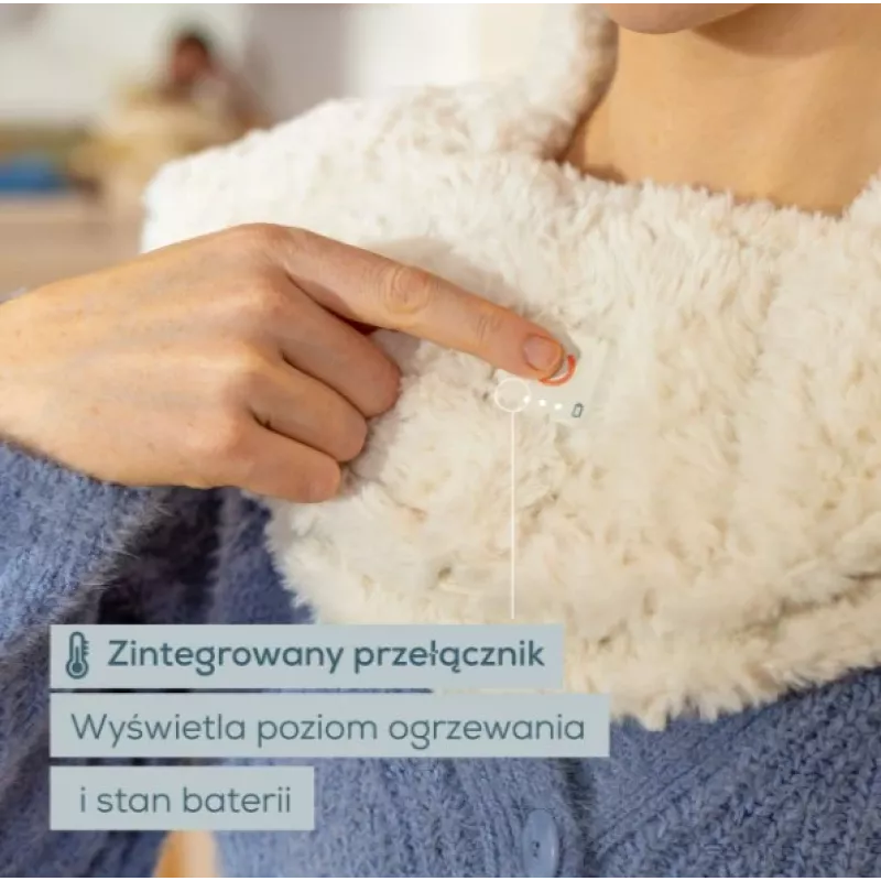 Beurer HK 165 Huggy Creme šildoma pagalvėlė - 3 šildymo režimai, skalbiame mašinoje, Beurer Safety System