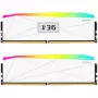 V-Color Manta XFinity+ aRGB DDR5-8000 RAM, CL40, EXPO - 32 GB dviejų modulių rinkinys, baltas