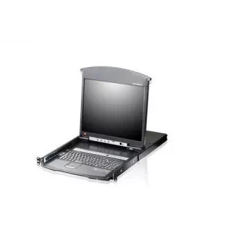 ATEN KL1508AiM F 17 colių LCD IP KVM Switch - 8 prievadų stelažinis konsolės su nuotoline prieiga