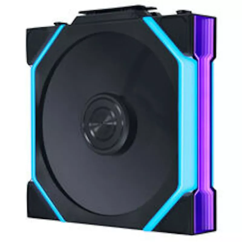 Lian Li UNI FAN SL FLEX Wireless ARGB Reverse Blade 120mm PWM ventiliatorius - 3 vnt. komplektas su valdikliu, juodas