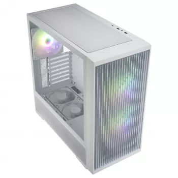 Fortron M330 White Micro-ATX korpusas, grūdintas stiklas, 1x120mm ventiliatorius