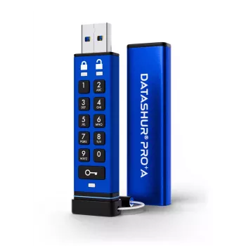iStorage datAshur PRO+A 128GB USB 3.2 Gen 1 šifruotas USB-C atmintukas su PIN apsauga, FIPS 140-3 Level 3, IP68