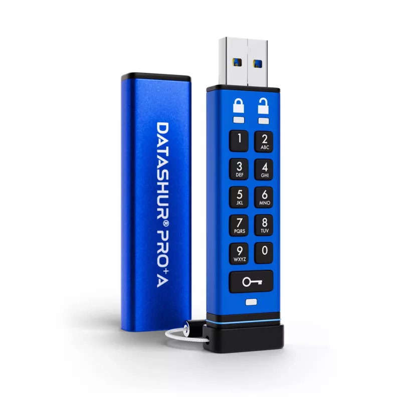 iStorage datAshur PRO+A 128GB USB 3 atmintinė su 256 bitų šifravimu (IS-FL-DA3A-256-128)