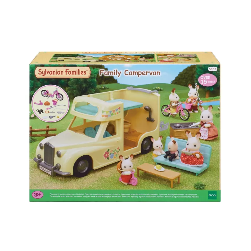 EPOCH Sylvanian Families Campervan žaidimų rinkinys – šeimos stovyklavimo nuotykių automobilis