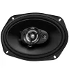 JVC CS-DR6932 6x9 colių 3 krypčių koaksialiniai automobilio garsiakalbiai, 500W maks., 70W RMS, anglies mikos žemųjų dažnių garsiakalbis, PEI aukštųjų dažnių garsiakalbiai, 4 omai