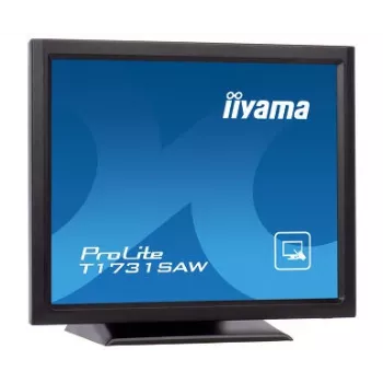 Iiyama ProLite T1731SAW-B5 17 colių LED jutiklinis monitorius - SXGA 1280x1024, TN, SAW, DVI/VGA, USB, garsiakalbiai, juodos spalvos