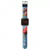 PULIO vaikiškas skaitmeninis laikrodis su LED ekranu - Disney Pixar Cars tema, raudonas/juodas
