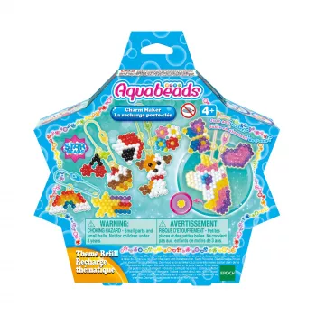 EPOCH Aquabeads Charm & Pendant rinkinys – daugiau nei 600 karoliukų, 10+ dizainų, vandeniu aktyvuojamas kūrybos rinkinys nuo 4 metų