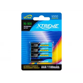 BLOW Įkraunama baterija R3 NiMH AAA 1100mAh XTREME 4 vnt. pakuotė