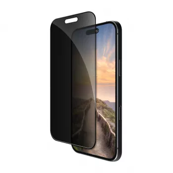 dbramante1928 Privacy Screen Protector, skirta Apple iPhone 17 Pro Max – grūdintas stiklas, 9H kietumas, juodas rėmelis