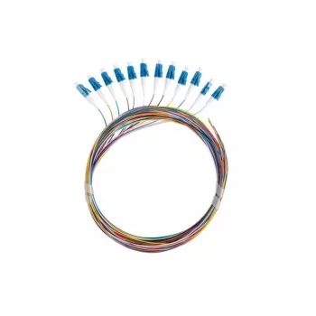 LANBERG Pigtail SM LC/UPC Semi-Tight 9/125 G657A1 12x2m įvairiaspalvis