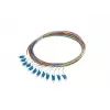 LANBERG Pigtail SM LC/UPC Semi-Tight 9/125 G657A1 12x2m įvairiaspalvis