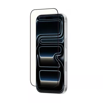 CRONG OptiRed grūdinto stiklo iPhone 17 Pro ekrano apsauga – 9H kietumas, mėlynos šviesos filtras, anti-glare, 2,5D kraštai, oleofobinė danga