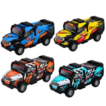 LEAN TOYS visureigis su inercine pavara, šviečiančiu kėbulu ir garsais