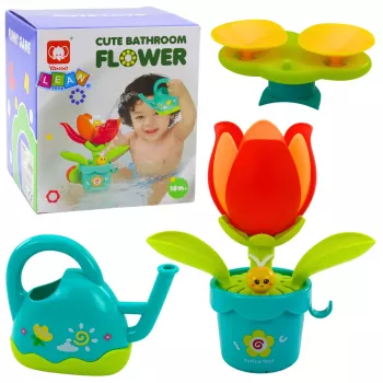 LEAN TOYS interaktyvus vonios žaislas Gėlės formos laistytuvas, 1,5 l, įvairių spalvų