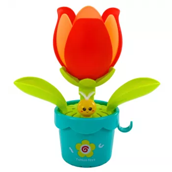 LEAN TOYS interaktyvus vonios žaislas Gėlės formos laistytuvas, 1,5 l, įvairių spalvų