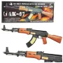 LEAN TOYS AK-47 žaislinis šautuvas vaikams su šviesos ir garso efektais, 68,5 cm