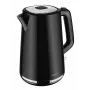 AMICA virdulys 1,7 l KF304 - 2200W nerūdijančio plieno belaidis elektrinis virdulys, sidabrinis/juodas