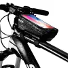 WILDMAN Bike Holder Case M E2 1L juodas - vairaračio telefono dėklas, atsparus purslams, su jutikliniu ekranu, 1L talpa