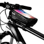 WILDMAN Bike Holder Case M E2 1L juodas - vairaračio telefono dėklas, atsparus purslams, su jutikliniu ekranu, 1L talpa