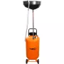 NEO TOOLS 10-810 Mobilus alyvos rinktuvas, gravitacinis, 70 L bakas, pneumatinis ištuštinimas, 420 mm padėklas, reguliuojamas aukštis 1000-1600 mm