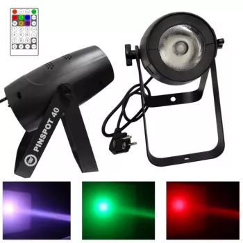 LIGHT4ME PINSPOT 40 40W RGBW LED prožektorius