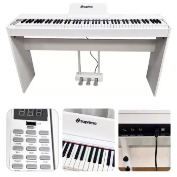 SUPRIMO SDP88 WH 88 klavišų skaitmeninis pianinas, baltas