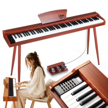 V-TONE BL-130 skaitmeninis pianinas konsolė, ruda, 88 klavišų, graduoto plaktuko veikimas