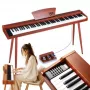 V-TONE BL-130 skaitmeninis pianinas konsolė, ruda, 88 klavišų, graduoto plaktuko veikimas
