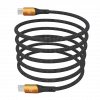 HAMMER USB-C į USB-C laidas 1,2 m 60W PD greitasis įkrovimas ir duomenų sinchronizavimas, juodas