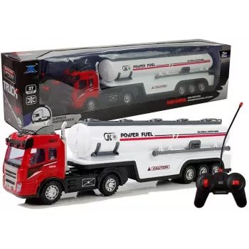 LEAN TOYS R/C Automobilis Cisterna su Šviesomis ir Garsu 1:32 Mastelio 2.4GHz Nuotolinio Valdymo Sunkvežimis