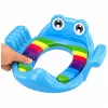 LEAN TOYS vaikiškas tualeto dangtis su minkšta sėdyne ir rankenomis, mėlynas