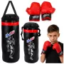 LEAN TOYS vaikų Muay Thai bokso maišo rinkinys su pirštinėmis 40x14 cm S