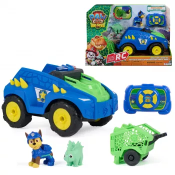 Paw Patrol: Dino filmas - Chase RC Dino Rescue transporto priemonė, Spin Master