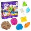 Kinetic Sand Beach Adventure Set – 907 g smėlio 3 spalvų su formelėmis, įrankiu ir padėklu