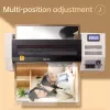 DELI Office Laminatorius E3895-EU A3 | 250 mm/min karšto volelio laminavimas, iki 125 mikronų, apsauga nuo strigimo, šaltas laminavimas, juoda/sidabrinė