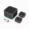 ROCWARE konferencinė įranga didelėms posėdžių salėms A10W 4K UHD USB 3.1 konferencinė kamera su dviem stereo mikrofonais, 120° matymo laukas, 4x skaitmeninis priartinimas, USB-C, Plug-and-Play, suderinama su Windows, macOS, Chrome OS