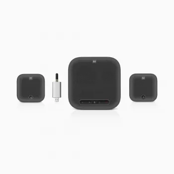ROCWARE konferencinė įranga didelėms posėdžių salėms A10W 4K UHD USB 3.1 konferencinė kamera su dviem stereo mikrofonais, 120° matymo laukas, 4x skaitmeninis priartinimas, USB-C, Plug-and-Play, suderinama su Windows, macOS, Chrome OS