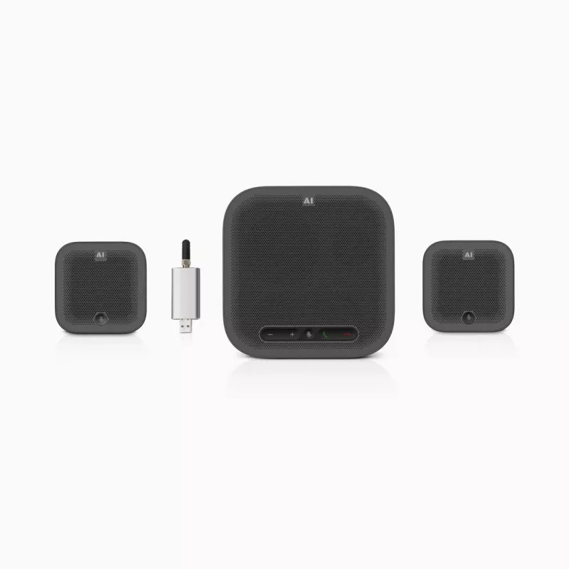 ROCWARE konferencinė įranga didelėms posėdžių salėms A10W 4K UHD USB 3.1 konferencinė kamera su dviem stereo mikrofonais, 120° matymo laukas, 4x skaitmeninis priartinimas, USB-C, Plug-and-Play, suderinama su Windows, macOS, Chrome OS