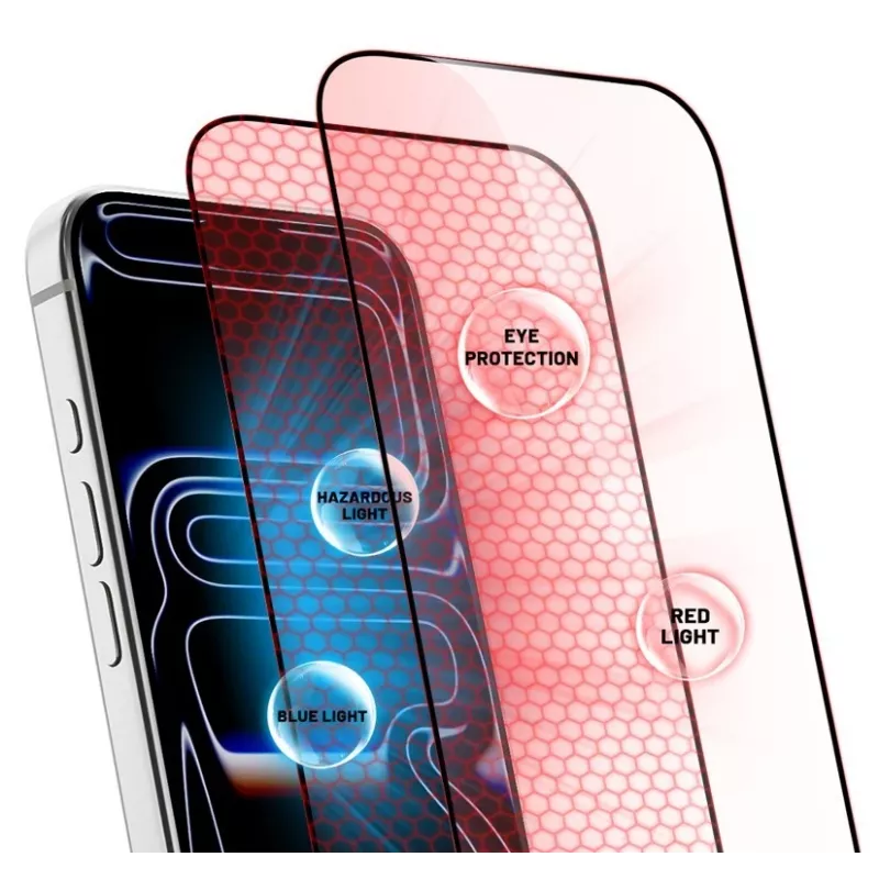 CRONG OptiRed grūdinto stiklo iPhone 17 Pro Max ekrano apsauga