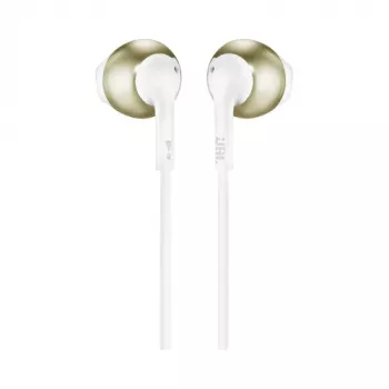 JBL T205 Champagne Gold ausinės į ausį su mikrofonu