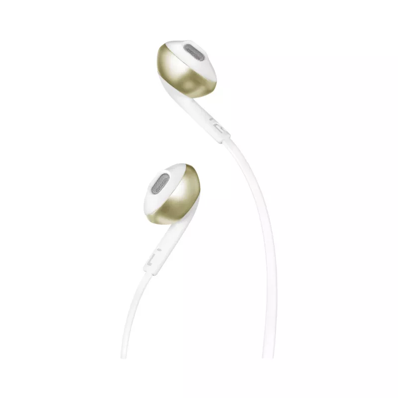 JBL T205 Champagne Gold ausinės į ausį su mikrofonu