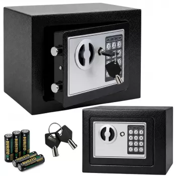 LEAN 31040 elektroninis seifas dokumentams, pinigams, kodams, avariniams raktams, 6 l