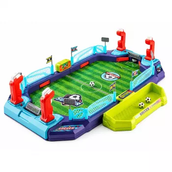 LEAN TOYS 2 viename 1 stalviršio futbolo ir ledo ritulio arkadinis žaidimas 2 žaidėjams