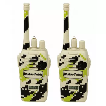 LEAN TOYS Military racijos USB 200 m atstumas, chaki, 2 vnt.