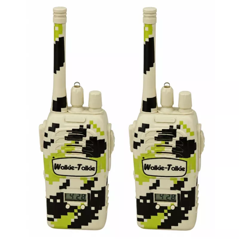 LEAN TOYS Military racijos USB 200 m atstumas, chaki, 2 vnt.