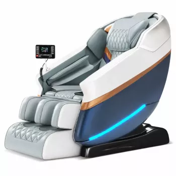 EXTRALINK 3D Zero Gravity masažinė kėdė balta-mėlyna